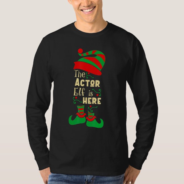Schauspieler Elf Weihnachten Matching Familie Weih T-Shirt (Vorderseite)