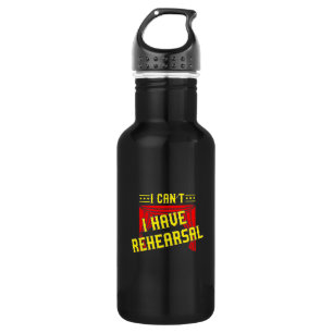 Schauspieler haben Probe Edelstahlflasche