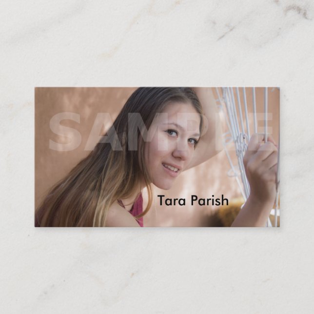 Schauspieler Headshot-Geschäftskarte modelliert Visitenkarte (Vorderseite)