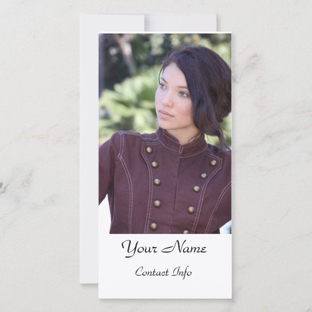 Schauspieler-Headshot-Karte (Vorderseite)