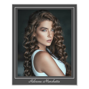 Schauspieler-Headshot-Vorlage 8x10 Rahmen Acting-D Fotodruck