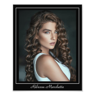 Schauspieler-Headshot-Vorlage 8x10 Rahmen Schauspi Fotodruck