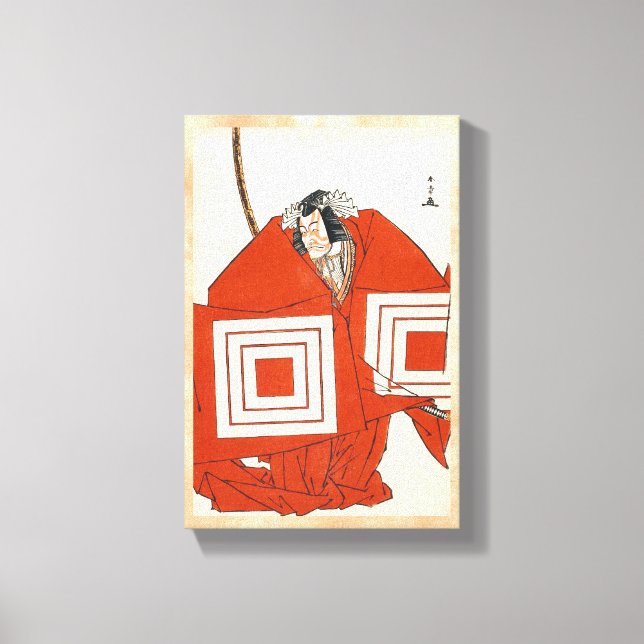 Schauspieler Ichikawa Danjûrô V in Shibaraku katsu Leinwanddruck (Vorderseite)