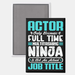 Schauspieler Job Titel Beruf Künstler Fähigkeiten Magnet