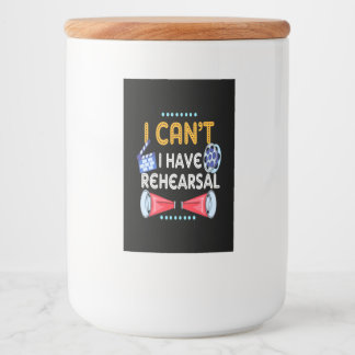 Schauspieler kann ich nicht haben Probe Lebensmitteletikett