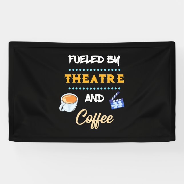 Schauspieler mit Theaterkaffee Banner (Horizontal)