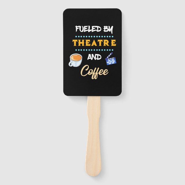 Schauspieler mit Theaterkaffee Fächer (Vorderseite)