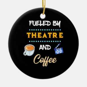 Schauspieler mit Theaterkaffee Keramik Ornament