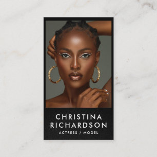 Schauspieler Model Dancer Foto trendy zeitgenössis Visitenkarte