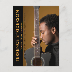 Schauspieler Model Musician Comp Zed Card Werbeakt Postkarte