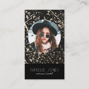 Schauspieler Model Singer DJ Foto QR Code Social M Visitenkarte