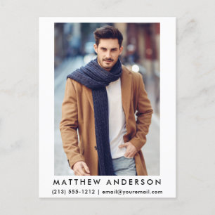 Schauspieler Modell 2 Foto Postkarte - Was