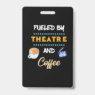 Schauspieler motiviert durch Theater Kaffee Ausweis