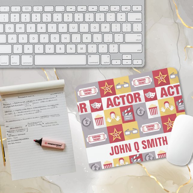 Schauspieler Piktogramm ・ Custom Mousepad (Von Creator hochgeladen)