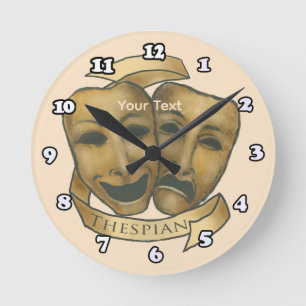Schauspieler  runde wanduhr