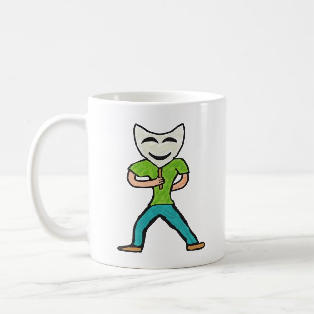 Schauspieler Schauspiel mit Maske Kaffeetasse (Links)