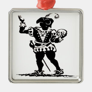 Schauspieler Silbernes Ornament