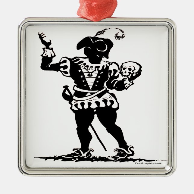 Schauspieler Silbernes Ornament (Vorne)