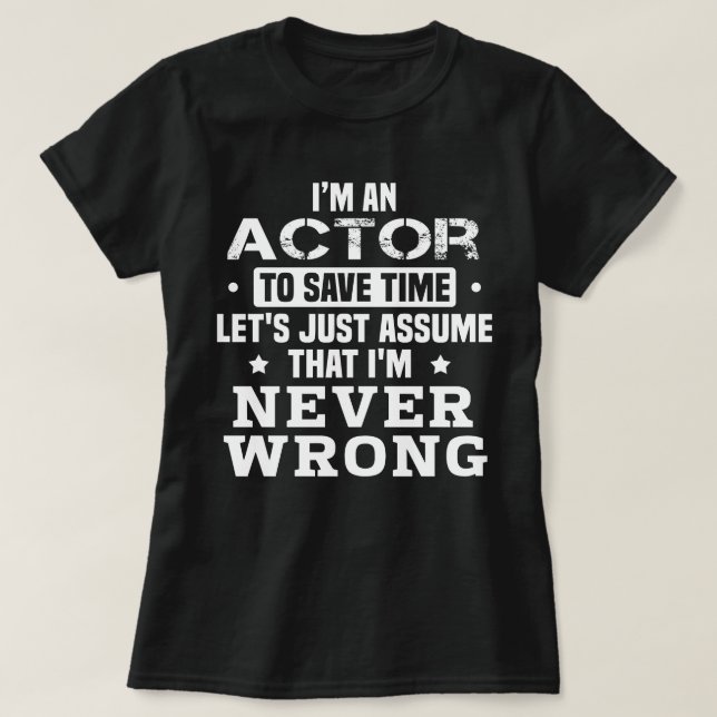 Schauspieler T-Shirt (Design vorne)