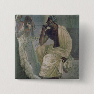 Schauspieler und Maske, vom Haus des tragischen Button