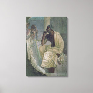 Schauspieler und Maske, vom Haus des tragischen Leinwanddruck