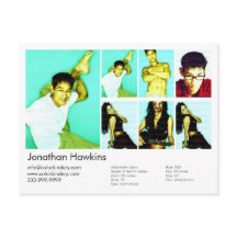 Schauspieler und Model White Headshot Comp