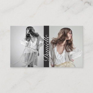 Schauspieler und Modell-doppelte Visitenkarte