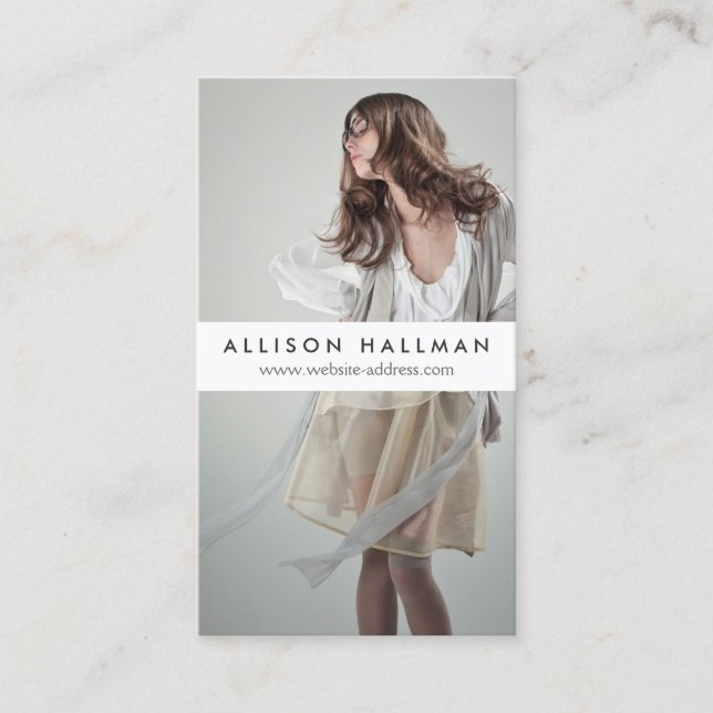 Schauspieler und Modelle - Headshot Nr. 2 Visitenk Visitenkarte (Vorderseite)