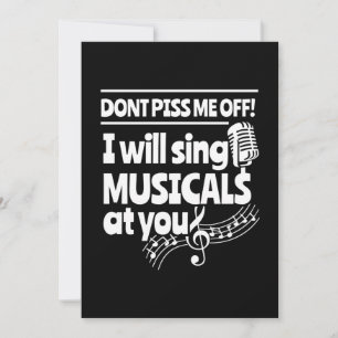 Schauspieler werden Musicals auf Sie singen Save The Date