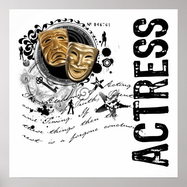 Schauspielerin Alchemy of Schauspiel Poster (Vorne)