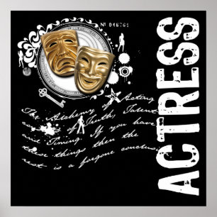 Schauspielerin-Alchimie des Schauspiels Poster