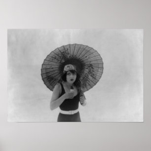 Schauspielerin Betty Compson Eating Ice Creme Poster