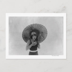 Schauspielerin Betty Compson Eating Ice Creme Postkarte