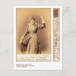Schauspielerin Dame Ellen Terry Postkarte