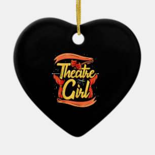 Schauspielerin Girl Musical Broadway Schauspieleri Keramik Ornament