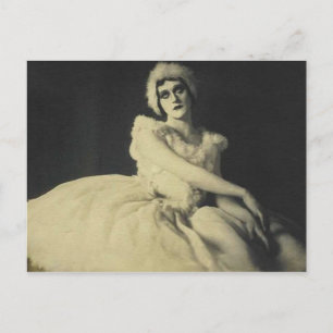 Schauspielerin in Ballerina Outfit Postkarte