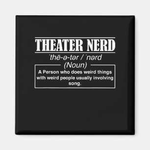 Schauspielerin Nerd Definition Bühne Schauspieler Magnet