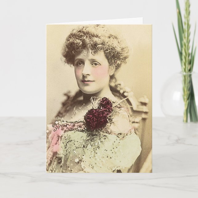 Schauspielerin Phyllis Broughton Karte (Vorderseite)