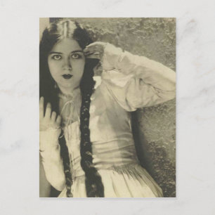 Schauspielerin Postkarte