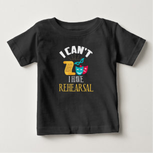 Schauspielerin Probe Schauspiel Probe Schauspieler Baby T-shirt