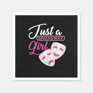 Schauspielerin Theater nur ein Broadway Girl Serviette