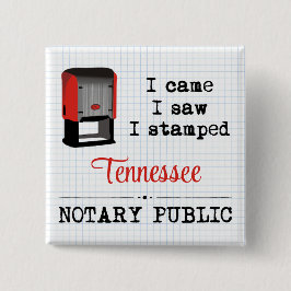 Schauspielsäge Stanzer Notary Public Tennessee Button