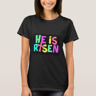 Schaut, er ist riskiert Jesus Christlichen Osterki T-Shirt