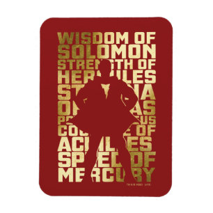 SCHAZAM!   Abilities Golden Typografy Graphic Magnet
