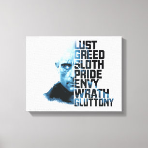 SCHAZAM! Dr. Sivana Seven Deadly Sins Graphic Leinwanddruck