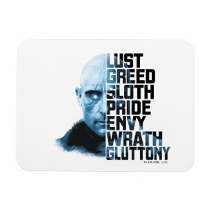 SCHAZAM!   Dr. Sivana Seven Deadly Sins Graphic Magnet