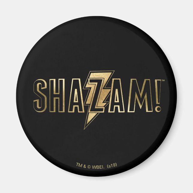 SCHAZAM! | Gold-Logo Magnet (Vorne)