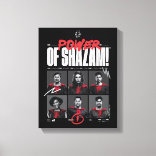 SCHAZAM! Götterwut   Power der SHAZAM Group Leinwanddruck