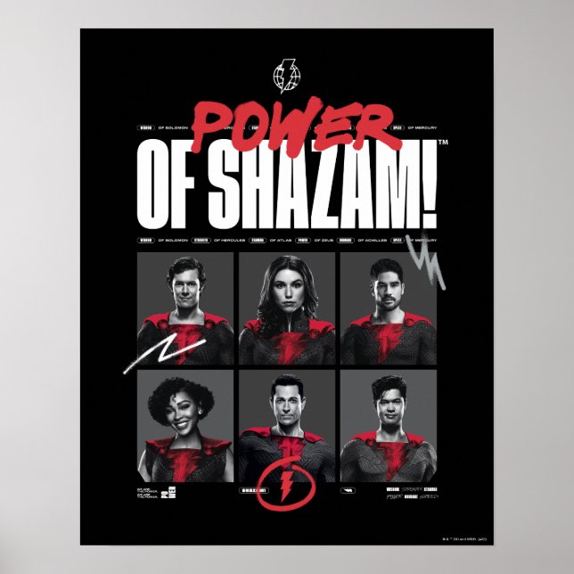 SCHAZAM! Götterwut | Power der SHAZAM Group Poster (Vorne)