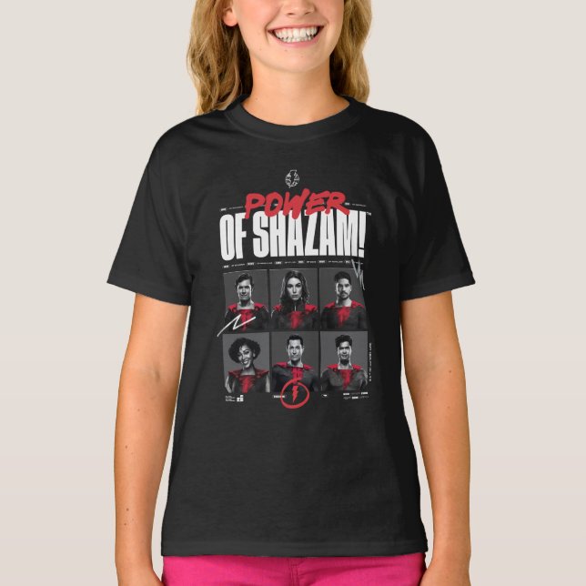 SCHAZAM! Götterwut | Power der SHAZAM Group T-Shirt (Vorderseite)